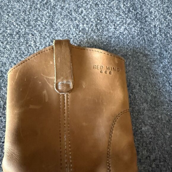 Rare VTG 90s Red Wing Pecos Roper Boots Men’s 8.5B Brown Leather Work Cowboy USA